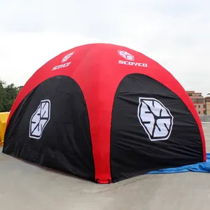 La mejor tienda de PVC inflable para acampar, Gazebo para fiestas al aire libre, dosel de cúpula de aire, carpa para eventos, marquesinas inflables