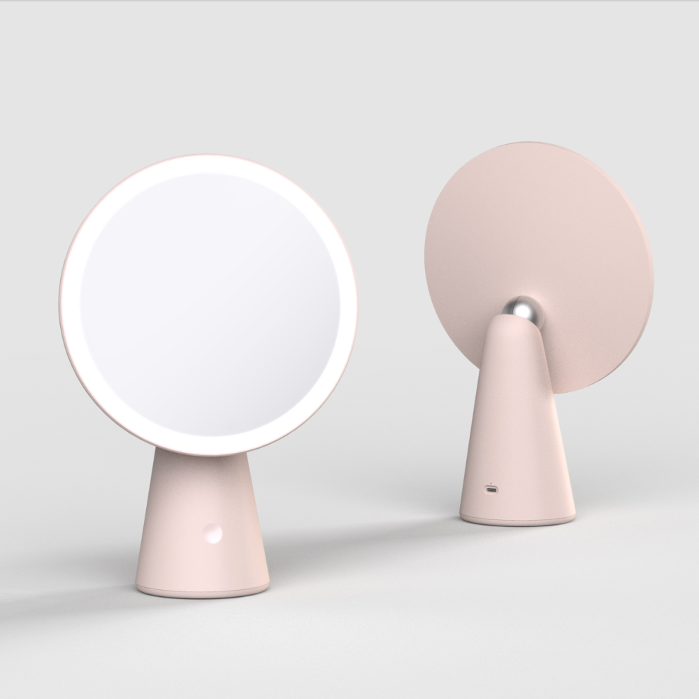 Высококачественная лампа для зеркала для макияжа с подсветкой по краю с регулируемой яркостью, настольные лампы с перезаряжаемой батареей