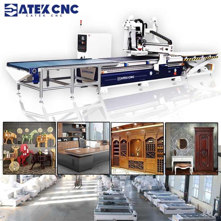 Automatic Loading and Unloading ATC Saw Blade CNC Router Cabinet Making Machine CNC Nesting Machine Price