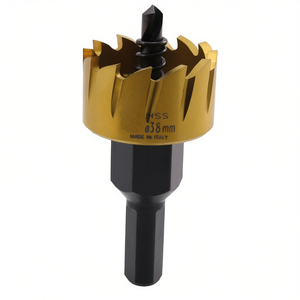 Lame de scie cloche HSS 38 mm revêtue de titane pour perçage du bois et du métal - Product Image 2