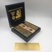 Envío Gratis todo el dinero 100 trillones de dólares billetes de banco de Zimbabue billete Chapado en lámina de oro en Stock