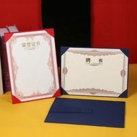 Porte-certificat simple face avec support, cadre de porte-certificat en carton sur pied A4, couverture de diplôme