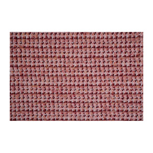 Tela Tweed de Primera Calidad Hecha en Corea, Color Rojo Oscuro-Rosa, Malla Metálica con Textura Elegante, Textil Tejido Personalizado OEM y ODM - Product Image 2