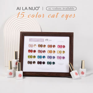 AILANUO 15 Couleurs Vernis à Ongles Oeil de Chat Pierre de Cristal Vernis à Ongles Gel Oeil de Chat Salon de Manucure Professionnel - Product Image 5