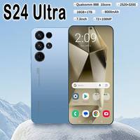 S24 Ultra, Pantalla OLED HD de 7.3 Pulgadas y 90Hz, Android 15, Smartphone 5G, Deca Core, Cámara Trasera de 16MP, Batería de Más de 8000mAh, 108MP