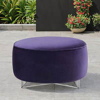 Pouf rond moderne Zafu Zabuton Bean Coussin-Imperméable Utilisation intérieure/extérieure