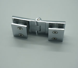 Современный латунный шарнир 180 градусов, хромированное золото, 180 градусов, зажим для двери ванной комнаты, мягкий, точный, литой Квадратный маленький шарнир - Product Image 3