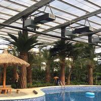Décoration de piscine en gros, anti-UV, anti-décoloration, grandes plantes artificielles d'extérieur, arbres, palmier artificiel