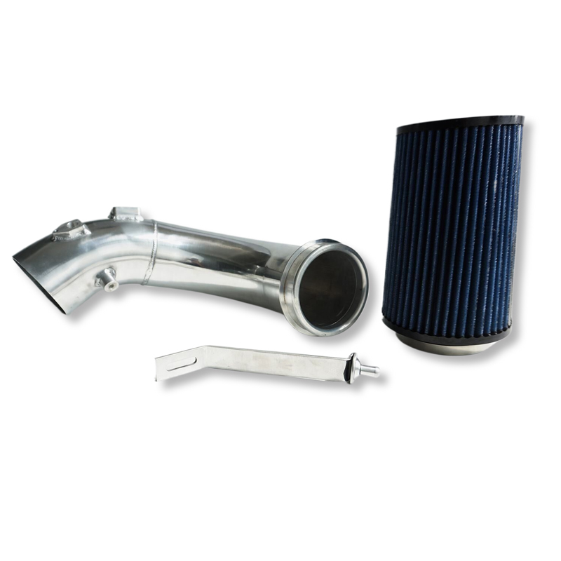 4-Inch Cold Air Intake Kit With Heat Shield + Filter Compatible For Dodge Ram 2500 3500 5 9l L6 Turbo Diesel Engine 2003 2007 Silver Black