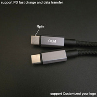 Cables USB C a 8 Pines con Trenzado de Nailon Reforzado, Antienredos, Duraderos, con Tecnología IOS PD de 27w