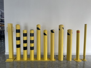 Barriere di Sicurezza Stradale in Acciaio per Esterni con Certificazione ISO e CE, Paletti Metallici Fissi per Parcheggi - Product Image 5