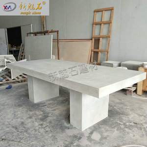 Banc en béton apparent New Magic Stone, taille sur mesure, mobilier d'extérieur pour hôtel, restaurant, école - Product Image 4