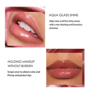 Nieuwe Veganistische Lipgloss Collectie Populaire Naaktkleur Zonnebrandcrème Waterdicht Zonder Dierproeven Private Label Cosmetica Beauty