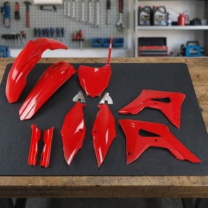 2018-2021 per Honda CRF 250R Full ABS Kit di plastica rosso 070 compreso serbatoio carburante alluminio trasporto aereo - Product Image 2