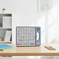 Outil de communication en plastique durable AAC, dispositif non verbal pour la rééducation de la parole en cas d'autisme et l'utilisation à domicile ou à l'école, de 5 à 7 ans