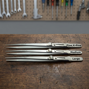 Stainless Steel <b>Slide</b> Lock Tweezers Fine Medium <b>Large</b> Jewelry Setting Pick up Tools for DIY - Product Image 4