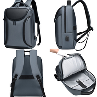 Sac à dos pour ordinateur portable intelligent, imperméable, antivol, en polyester Oxford, avec doublure USB, pour extérieur, unisexe, sac à bandoulière pour ordinateur portable, grand format