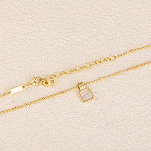 卸売 低価格 純銀 レディース ジュエリー カスタマイズ可能 18K シルバー 金メッキ ネックレス シルバー ペンダント ネックレス - Product Image 4