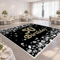 Autocollants de sol en vinyle personnalisés pour anniversaire avec nom, photo et texte – Idéaux pour la décoration des lieux de fête d'anniversaire