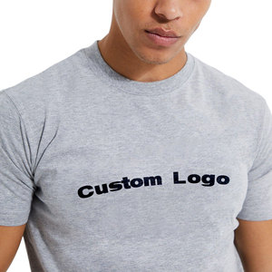 Personalizado disponible de fabricación de fábrica de los hombres del gimnasio Muscle Fit camisetas de algodón de hombre de base lisa deporte desgaste camisetas de algodón para la impresión L - Product Image 2