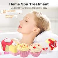 Lot de bombes de bain effervescentes en gros, parfumées Orange Douce, Cerise, Vanille, Gâteau, en boîte cadeau, relaxantes, hydratantes, blanchissantes, pour le bain et le corps