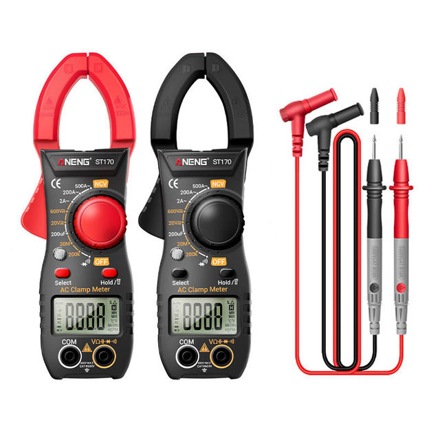 ST170 Smart Clamp Meter 1999 Count Auto-Ranging Digital Multimeter with LCD Screen AC/DC Voltage & Current Tester