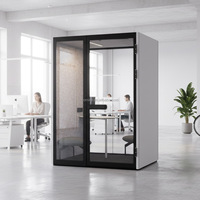 Cabine de bureau insonorisée moderne, cabine acoustique pour l'intimité, cabine de travail silencieuse pour centre d'appels, bureau ouvert, hôtel, école, hôpital, villa