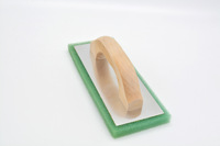 Éponge avec manche en bois, truelles à plâtre pour la construction, outils à main pour le béton, brosse