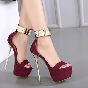 <span class=keywords><strong>Chaussures</strong></span> de <span class=keywords><strong>pole</strong></span> <span class=keywords><strong>dance</strong></span> à bout ouvert pour femmes, grande taille, talons hauts plateforme de 16 cm, style peep toe, pour toutes les saisons - Product Image 2