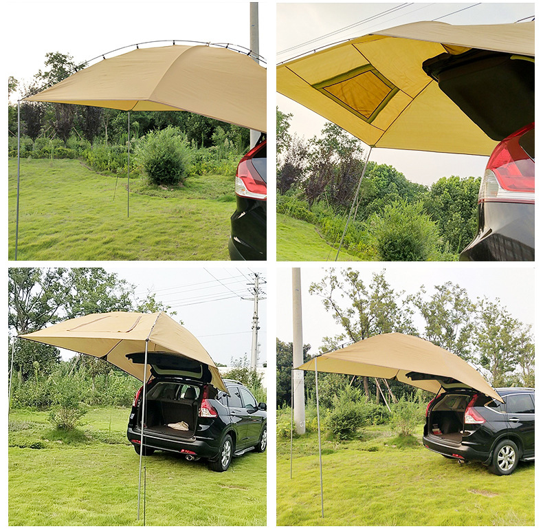 4.5KG Awning Outdoor Car Tent CCC Sunshade Polyester Waterproof Car Canopy