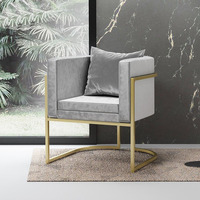Canapé moderne en tissu velours personnalisé en usine Chaise longue pour salon de manucure Chaise de réception pour salle à manger Hôtel Salon de beauté