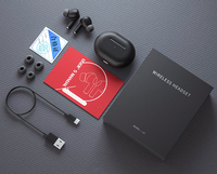 Auriculares inalámbricos TWS A1, Mini auriculares deportivos impermeables con estuche de carga