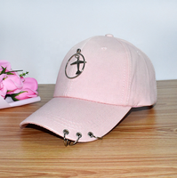 Harga Murah Grosir Personalized Cincin Rantai Hoop Hip Hop Topi Matahari Golf Olahraga Luar Ruangan Topi Bisbol Snapback