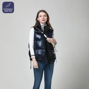YuFan, индивидуальный зимний жилет для отдыха, яркий пуховой жилет с воротником-стойкой, пуховой жилет, куртка для женщин