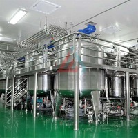 Machine de fabrication de crèmes, pâtes, lotions, produits alimentaires et cosmétiques, certifiée CE ISO, mélangeur, homogénéisateur sous vide, émulsifiant, pompe, moteur, boîte de vitesses SUS316
