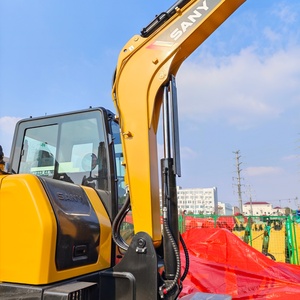 Excavadora de ruedas SANY SY65W de 3 toneladas en estado como nueva con cucharón de excavación y componente principal del motor, a precio competitivo para la venta. - Product Image 2