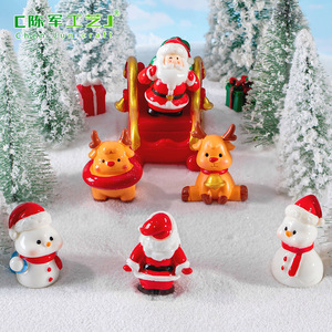 Nuevos microadornos <span class=keywords><strong>de</strong></span> paisaje en miniatura <span class=keywords><strong>de</strong></span> Weijs, Papá Noel, lindos muñecos <span class=keywords><strong>de</strong></span> nieve, accesorios decorativos <span class=keywords><strong>de</strong></span> bolas <span class=keywords><strong>de</strong></span> cristal y pequeños adornos <span class=keywords><strong>de</strong></span> escritorio. - Product Image 3