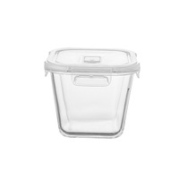 Bocaux de conservation alimentaire en verre, compatibles micro-ondes, avec couvercles hermétiques à clip, parfaits pour soupes et salades, carrés et ronds, sans BPA