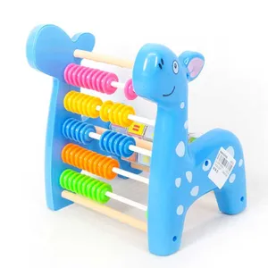 Bambini educativi apprendimento matematica giocattoli cervi conteggio rack giocattolo cartone animato plastica abaco giocattoli