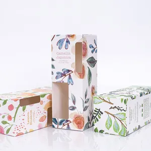 Boîte d'emballage de parfum pour femmes/hommes, Carton cosmétique d'impression d'ombre à paupières stratifié personnalisé boîte d'impression avec fenêtre transparente