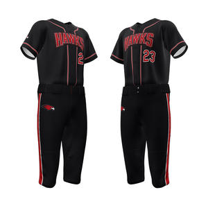 ชุดวอร์มอัพแบบกำหนดเอง ชุดเบสบอลมืออาชีพ เสื้อเบสบอล ชุดซอฟต์บอล กางเกงเบสบอลขาสั้นและขายาว - Product Image 1