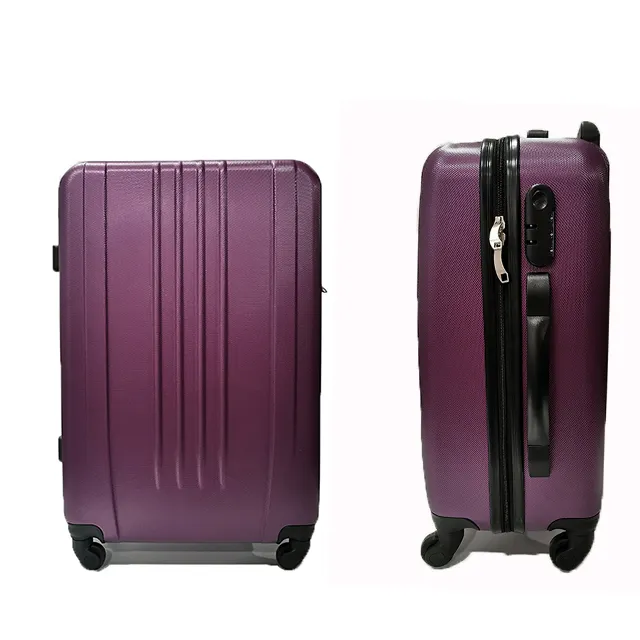 Sac à roulettes ABS Design violet, valise de voyage, étui de bagage en chine, nouvelle collection
