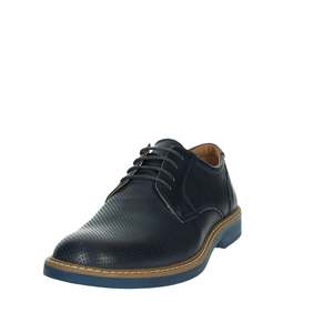 Scarpe Eleganti da Uomo con Lacci in Pelle Blu Traforata Stile Oxford per Abbigliamento Formale - Product Image 6