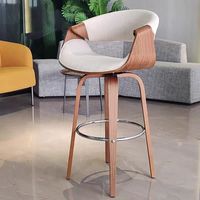 Chaise de salle à manger de luxe en bois massif et rotin moderne pour hôtel et appartement - Chaise de bar design avec garantie de 2 ans