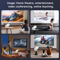 Proyector portátil Mini HY300 Pro 4K Smart Tv Home Theater Proyectores de videojuegos Android WIFI Full Hd Video Proyector al aire libre