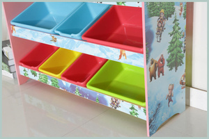 New Arrival gỗ hiện đại Thiết kế trẻ em 'tủ trang trí và đồ chơi lưu trữ <span class=keywords><strong>Organizer</strong></span> - Product Image 4