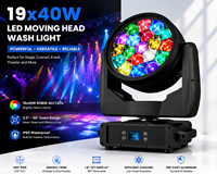 Luz Móvil con Zoom Bee Eye IP65 Resistente al Agua, 19x40W 760W, 3.5-50 °   Pixel RGBW RDM DMX512 para espectáculos acuáticos, conciertos y escenarios al aire libre