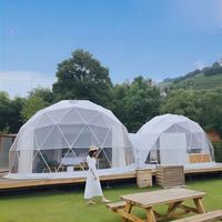 Tente Dôme Géodésique de Glamping Imperméable Double Couche Prix Usine pour Événements Extérieurs & Expositions Toutes Saisons