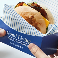 Boîte d'emballage alimentaire rectangulaire anti-humidité Modèle 52025 pour sandwichs, œufs brouillés, burgers et petit-déjeuner importés