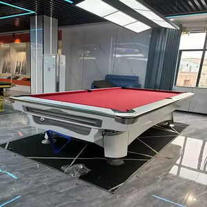 Naipni Factory Hot Sell High Quality 9FT With Jiujiang Slate 9ft Solid Wood Ball Pool <strong>Table</strong> Billiard <strong>Table</strong> Ball Return System - Product Image 2
